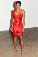 Thumbnail for Model wearing Red Blake Mini Dress