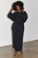 Thumbnail for caption_Model wears Multi Spot Long Sleeve Tilly Dress in UK 18 / US 14