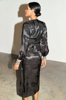 Thumbnail for caption_Model wears Black Paris Love Midi Vienna in UK 8 / US 4