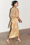 Gold Plisse Jaspre Skirt