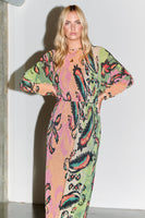 Thumbnail for caption_Model wears Plisse Didi Dress in UK 8 / US 4