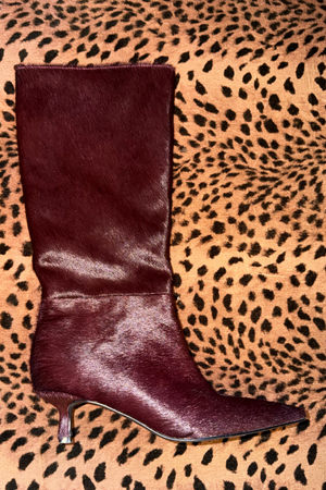 Burgundy Pony Boot