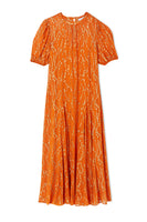 Thumbnail for Orange Jacquard Bibi Dress