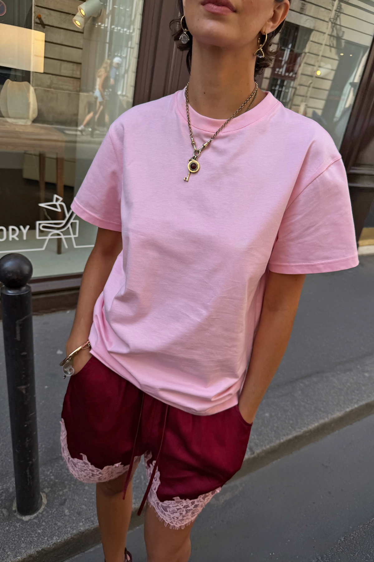 Model is 5ft7” and wears size M
