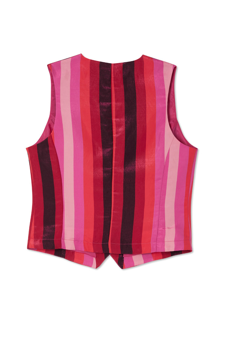 Pink Stripe Waistcoat