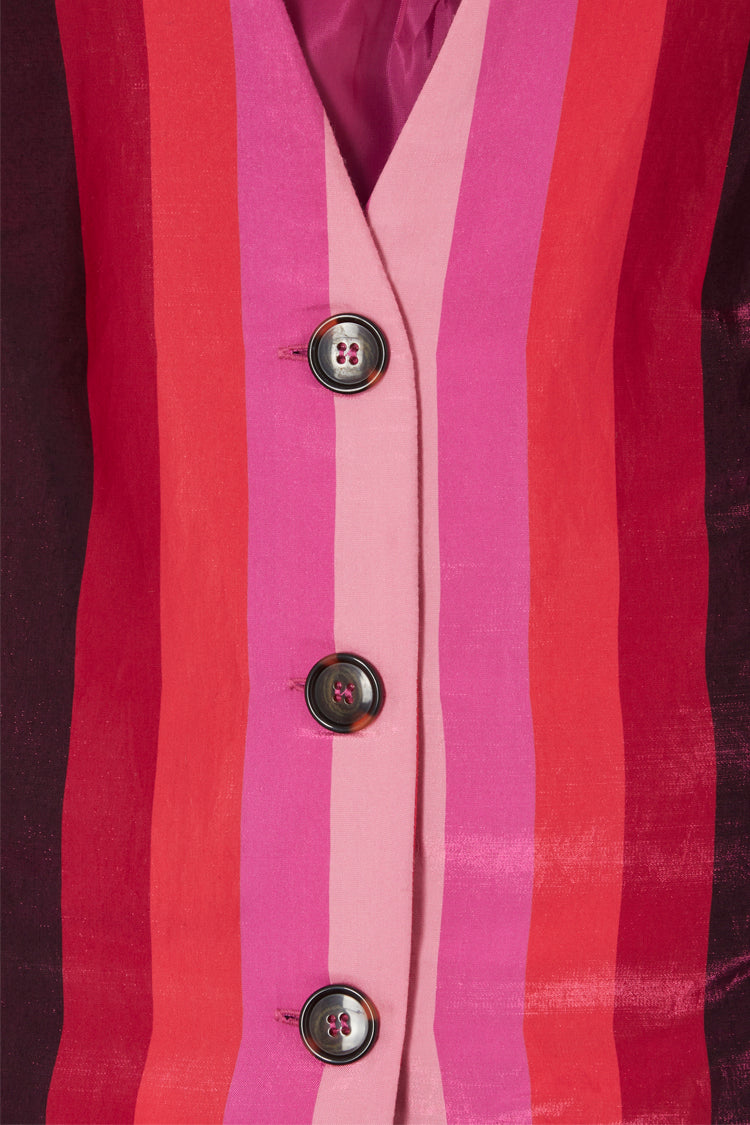 Pink Stripe Waistcoat