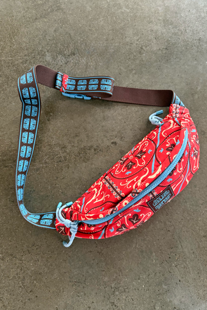 Red Paisley Bum Bag