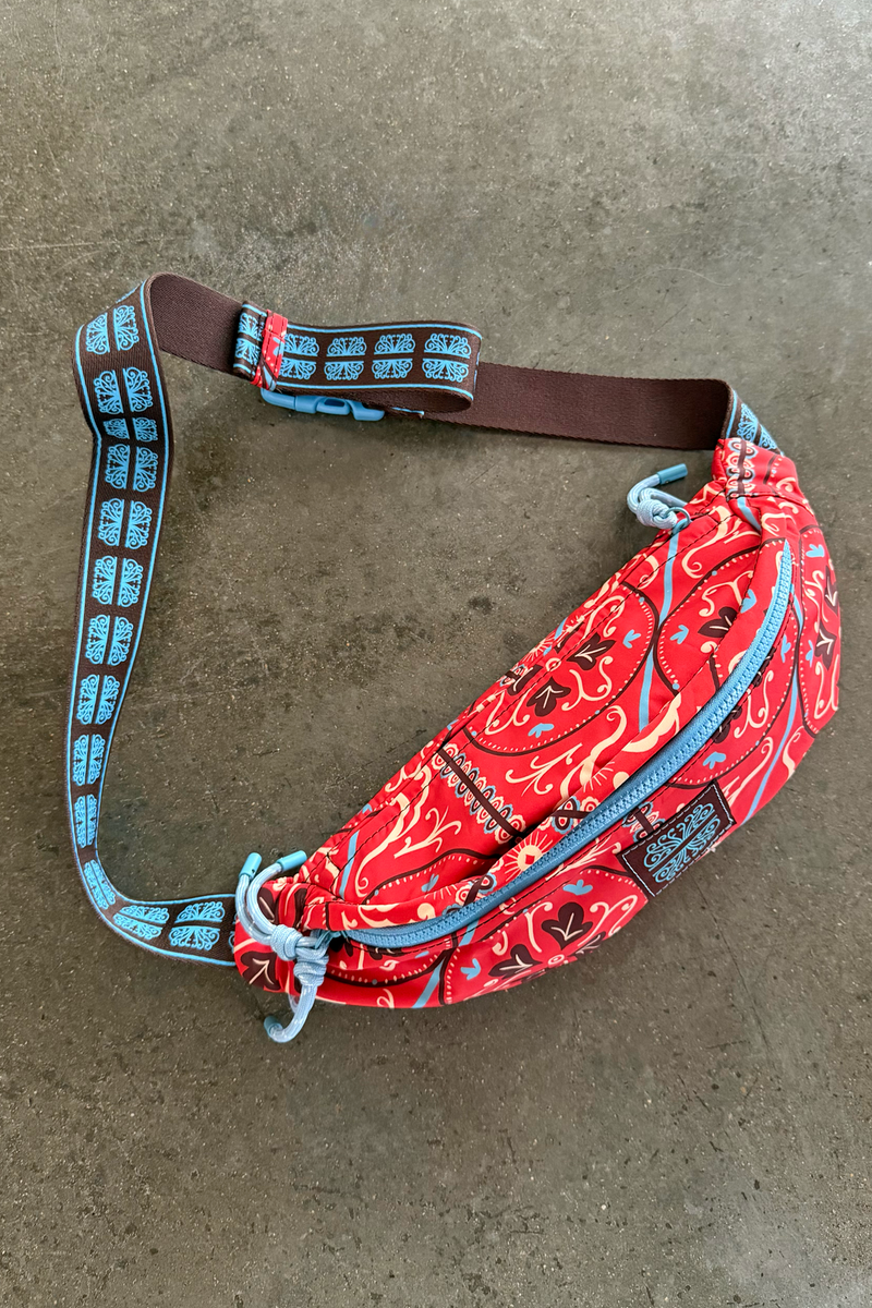 Red Paisley Bum Bag