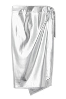 Thumbnail for Silver Vegan Leather Jaspre Skirt