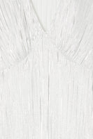 Thumbnail for Silver Plisse Midi Dress