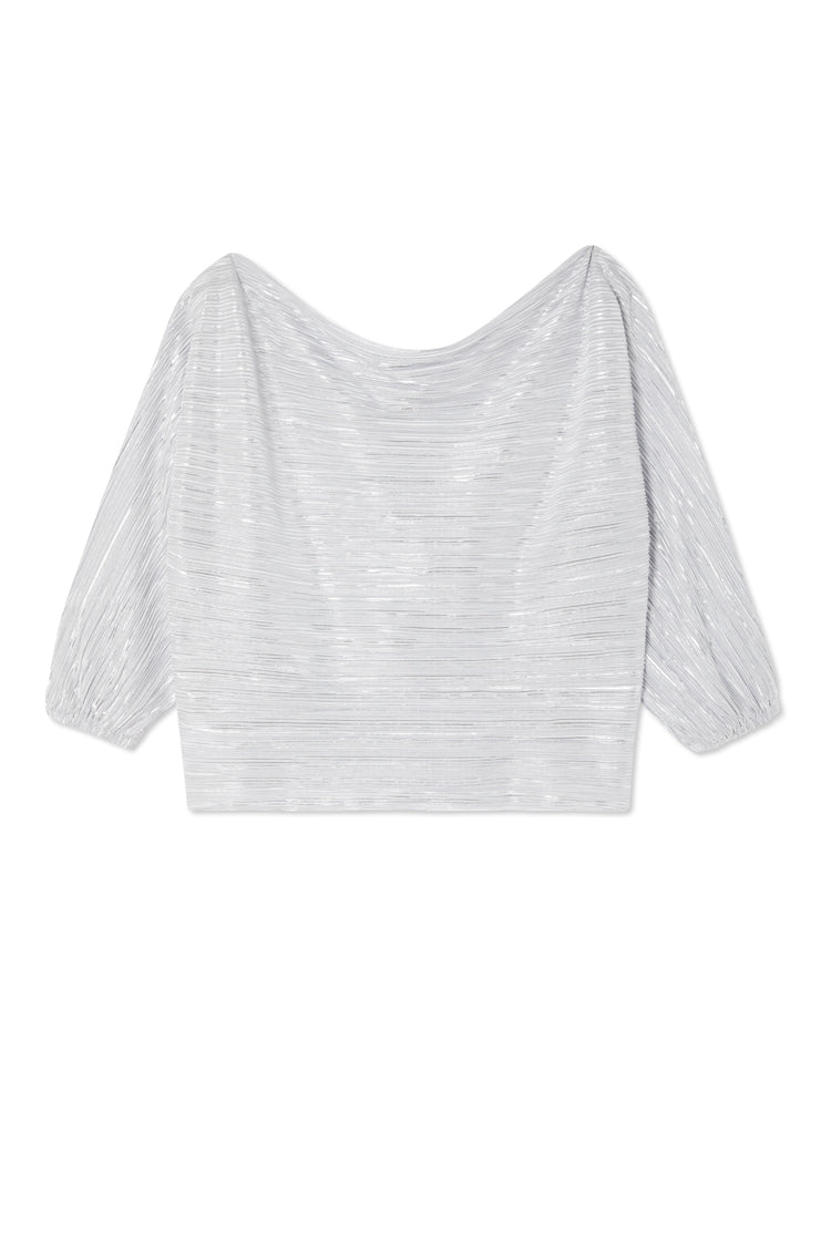 Silver Plisse Tilly Top