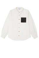 Thumbnail for White Gabbie Shirt With NFD Pocket