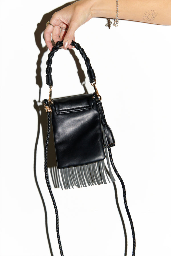 Design Denim Chain Bag Fashion Wild Tassel Decoration Female Bag