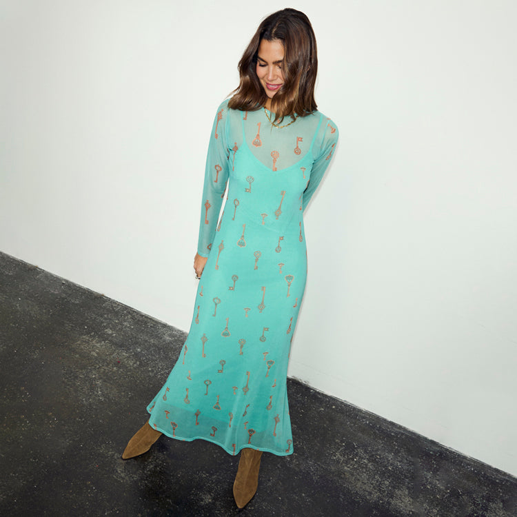 never fully dressed mesh dress Never Fully Dressed Plus mystical print mesh maxi dress in black