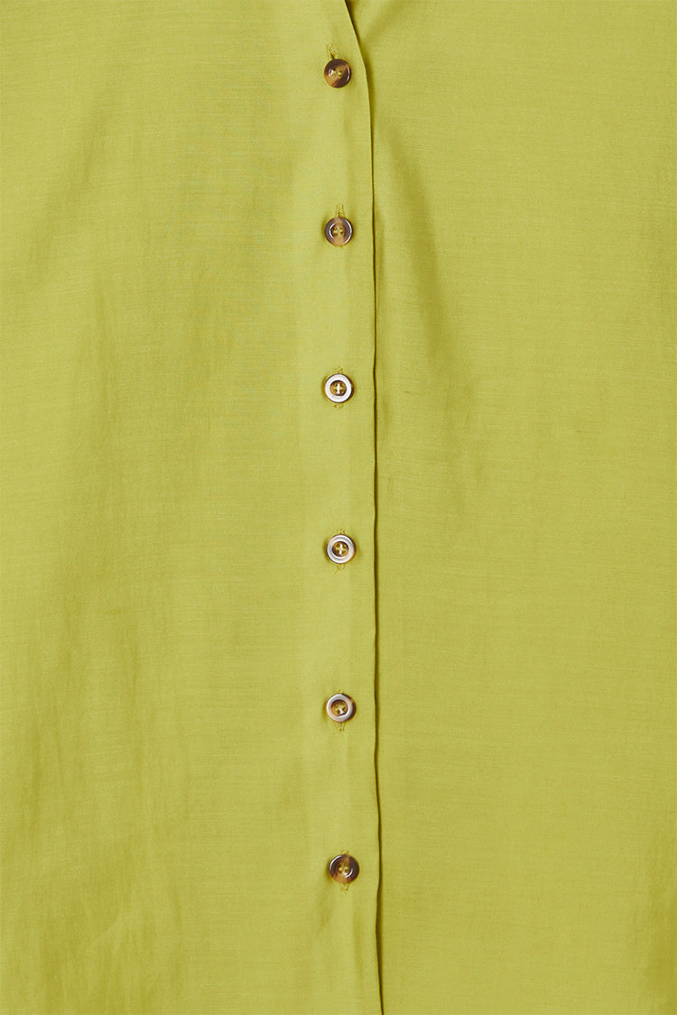 Close up of Lime Miley Shirt