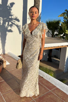 Thumbnail for Model wearing Silver Tilda Dress