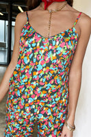 Thumbnail for Model wearing Abstract Print Cami Top