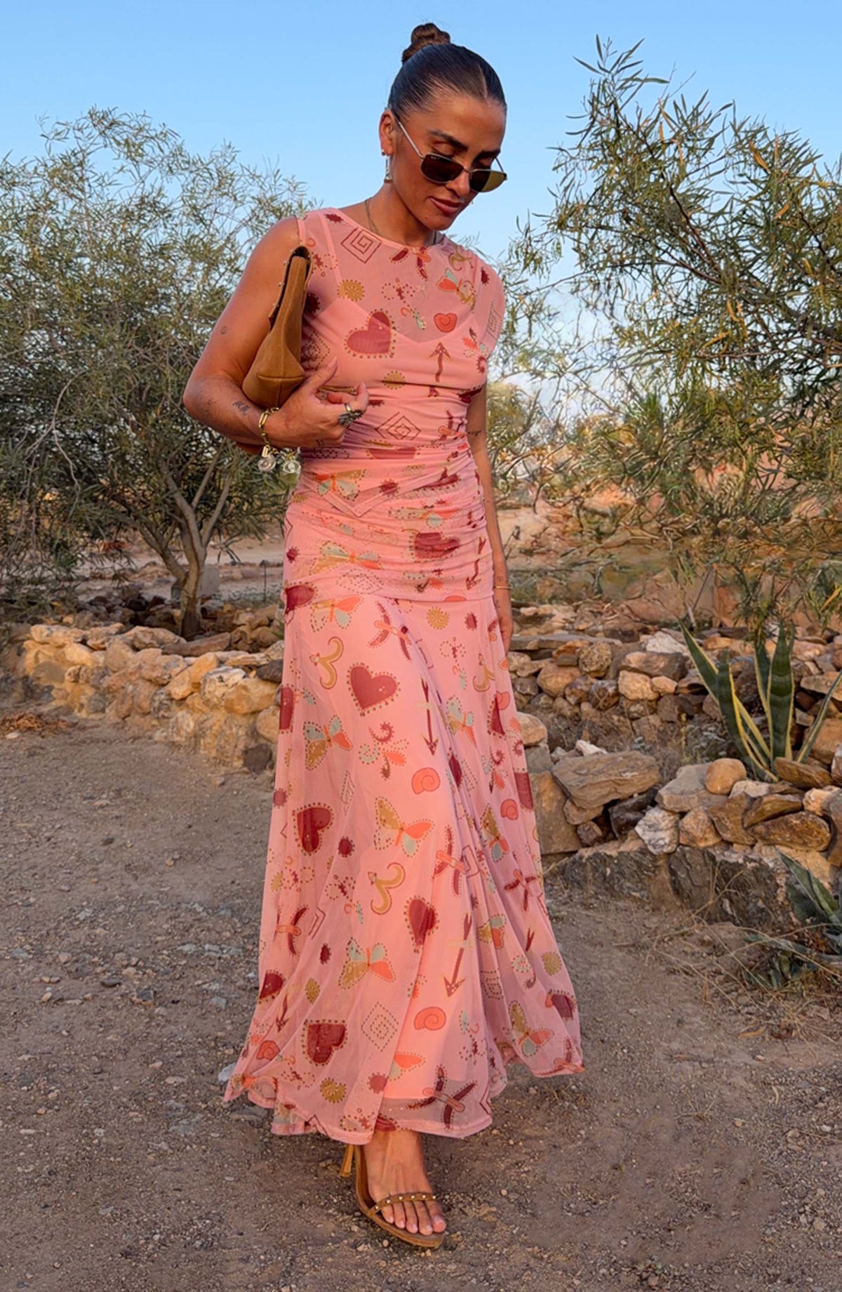 Pink Astra Lacie Maxi Skirt