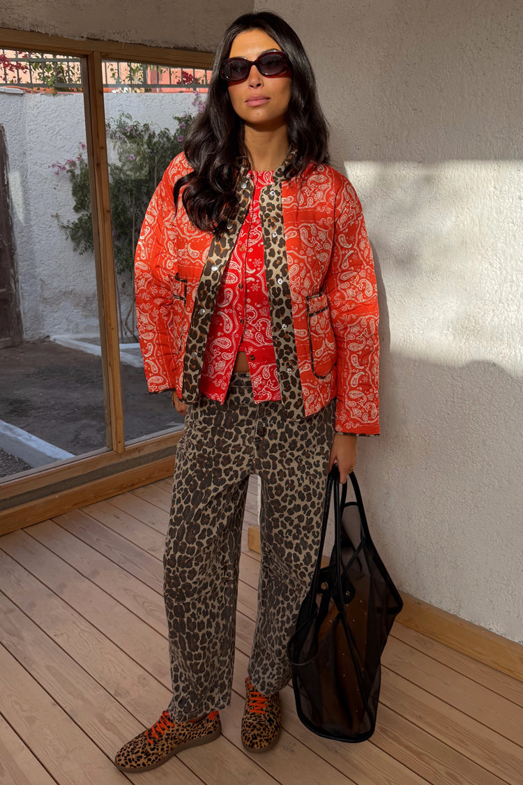 Red Bandana Reversible Jacket | Never Fully Dressed
