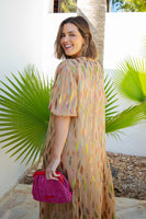 Thumbnail for Model wearing Sparkle Jacquard Bibi Maxi Dress