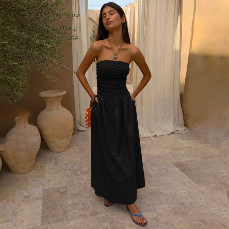 NFD Outlet Black Lola Midi Dress