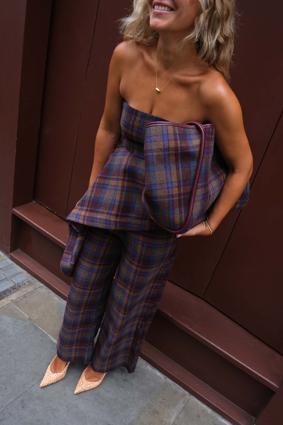 Check Eve A-Symmetric Bandeau Top