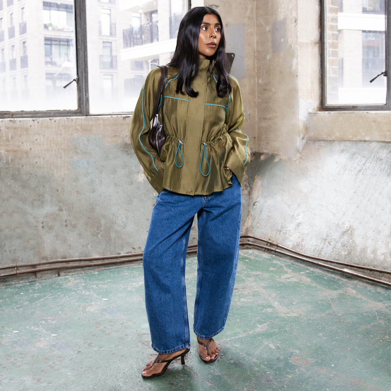Indigo Beni Barrel Jeans