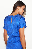 Thumbnail for caption_Model wears Blue Love Lock Erin Dress in UK size 10/ US 6