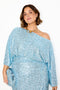 Ice Blue Sequin Tilly Top