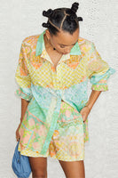 Thumbnail for caption_Model wears Boho Geanie Shirt in UK size 10/ US 6