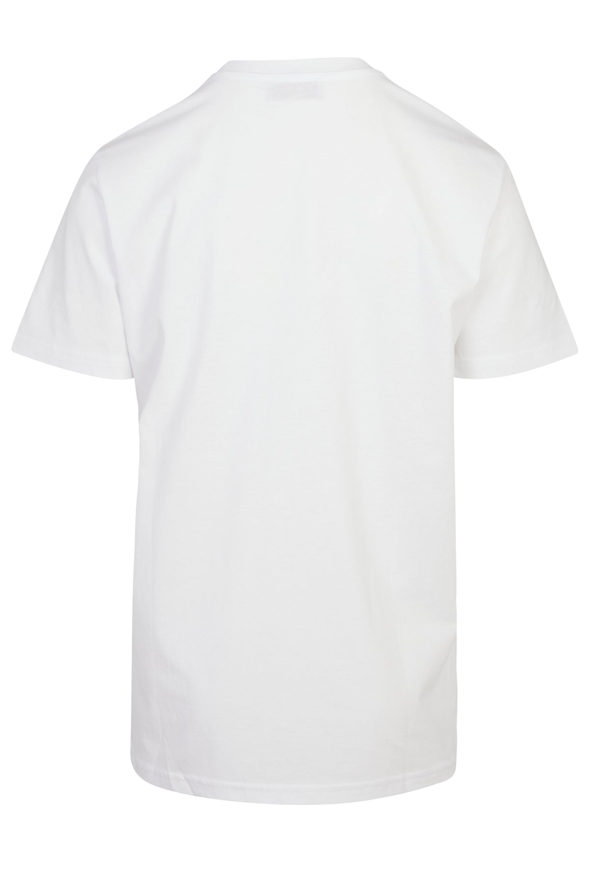 Back view of the iconic white Boob T-shirt in cotton, a versatile wardrobe staple designed in London.