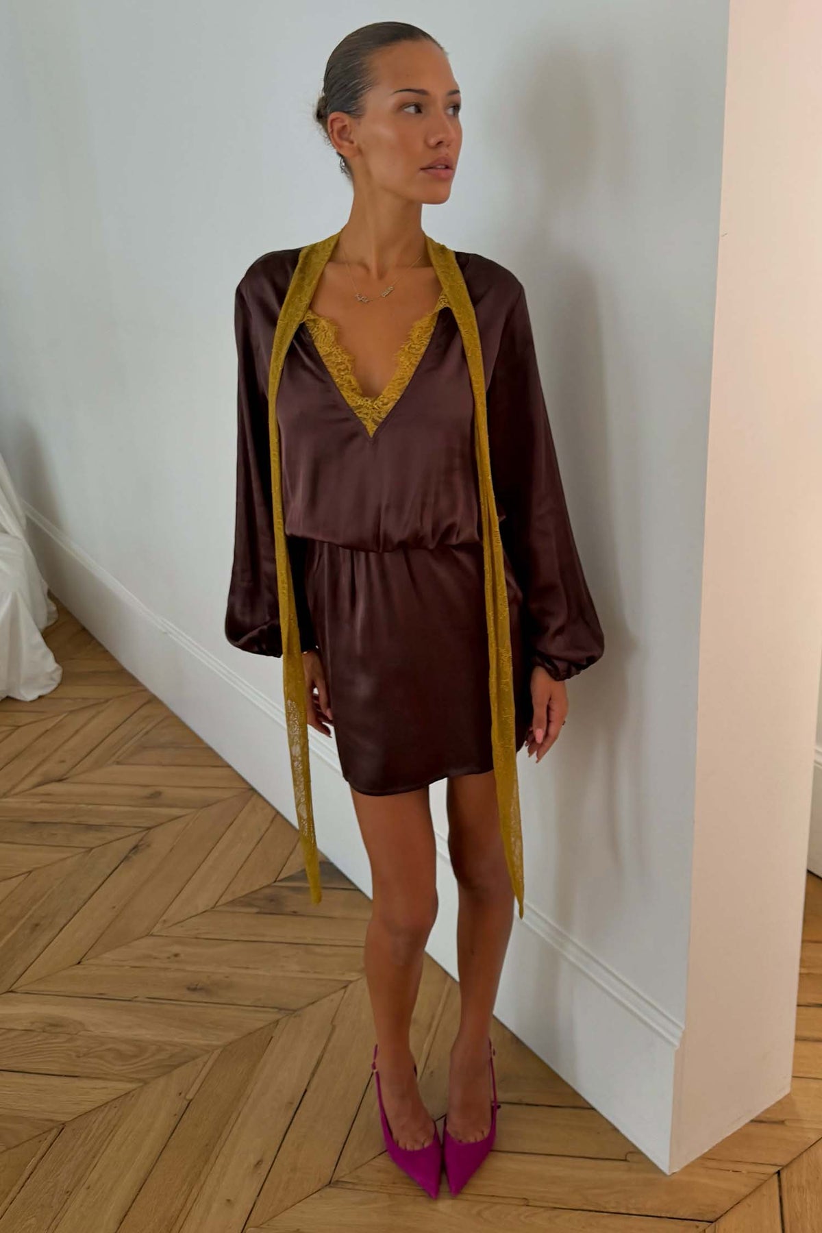 Model is 5ft4” and wears UK size 8/ US 4