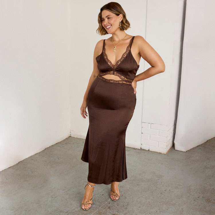 Chocolate Mimi Dress
