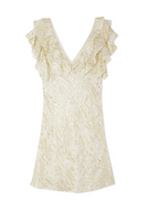 Thumbnail for Cream Jacquard Tilda Mini Dress