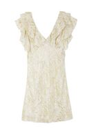 Thumbnail for Cream Jacquard Tilda Mini Dress