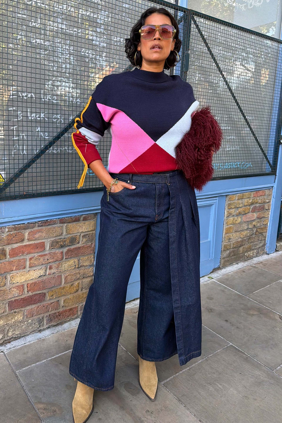 Dark Indigo Denim Belt Skirt