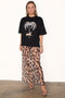 Leopard Mesh Skirt