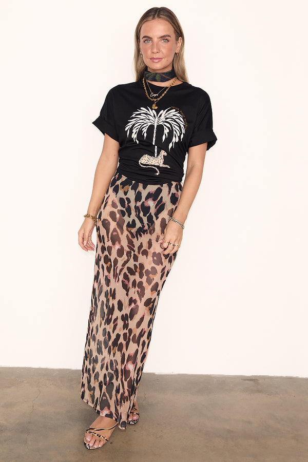 Leopard Mesh Skirt – Never Fully Dressed