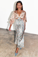 Thumbnail for caption_Model wears Pastel Geo Clash Louella Dress in UK size 10/ US 6
