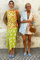 Thumbnail for  caption_Model wears Pastel Geo Clash Elissa Shorts in UK size 10/ US 6