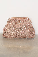 Thumbnail for Gold Sequin Clutch Bag