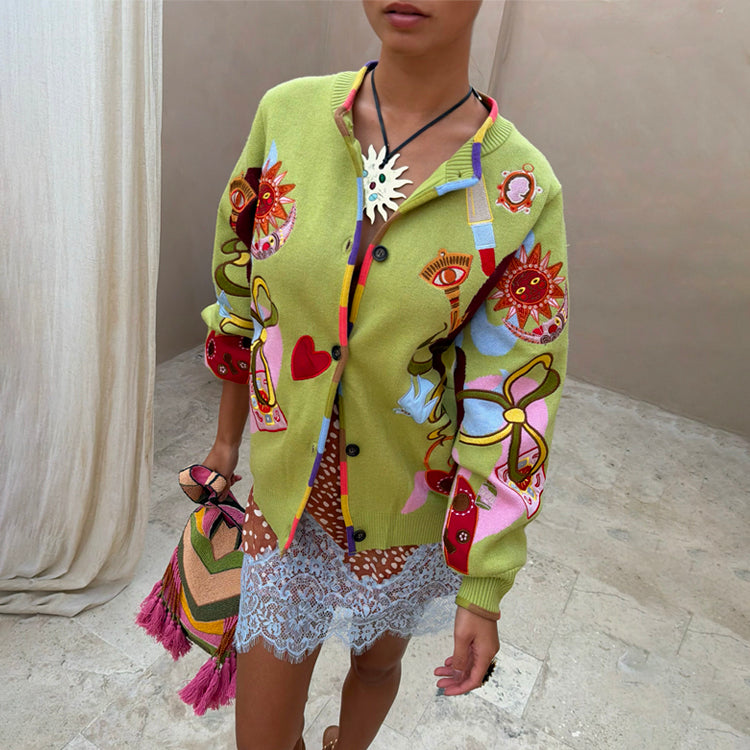 never fully dressed embroidered cardigan Green Enchanted Cardigan – Never Fully Dressed