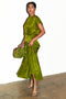 Green Jacquard Midi Erin Dress Petite