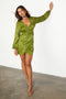 Green Jacquard Mini Vienna Dress
