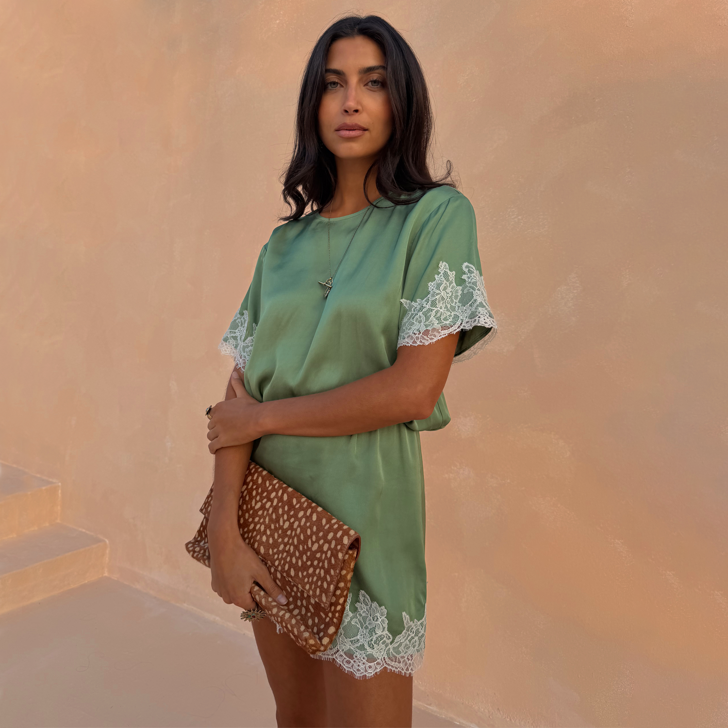 never fully dressed olive lace may dress Never Fully Dressed Petite lace cut-out slip midaxi dress in soft olive