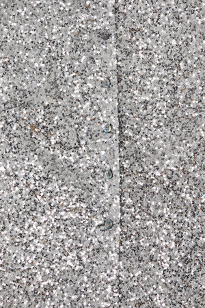 Gunmetal Alexa Sequin Cardigan detail featuring silver sequins and button-up fastening.
