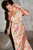 Thumbnail for caption_Model wears Havana Short Sleeve May Dress in UK size 10/ US 6