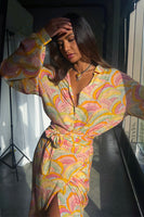 Thumbnail for  caption_Model wears Havana Isabella Shirt in UK size 10/ US 6