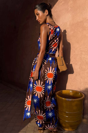 Chocolate & Blue Sun Jaspre Skirt