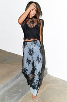 Thumbnail for Black Fine Lace Skirt